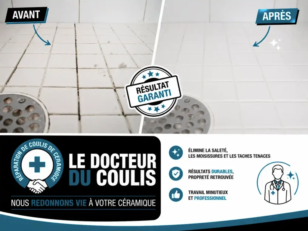 Réparation de coulis de céramique en Estrie
