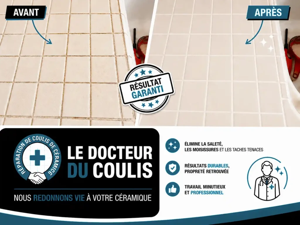 Réparation de coulis de céramique à Granby