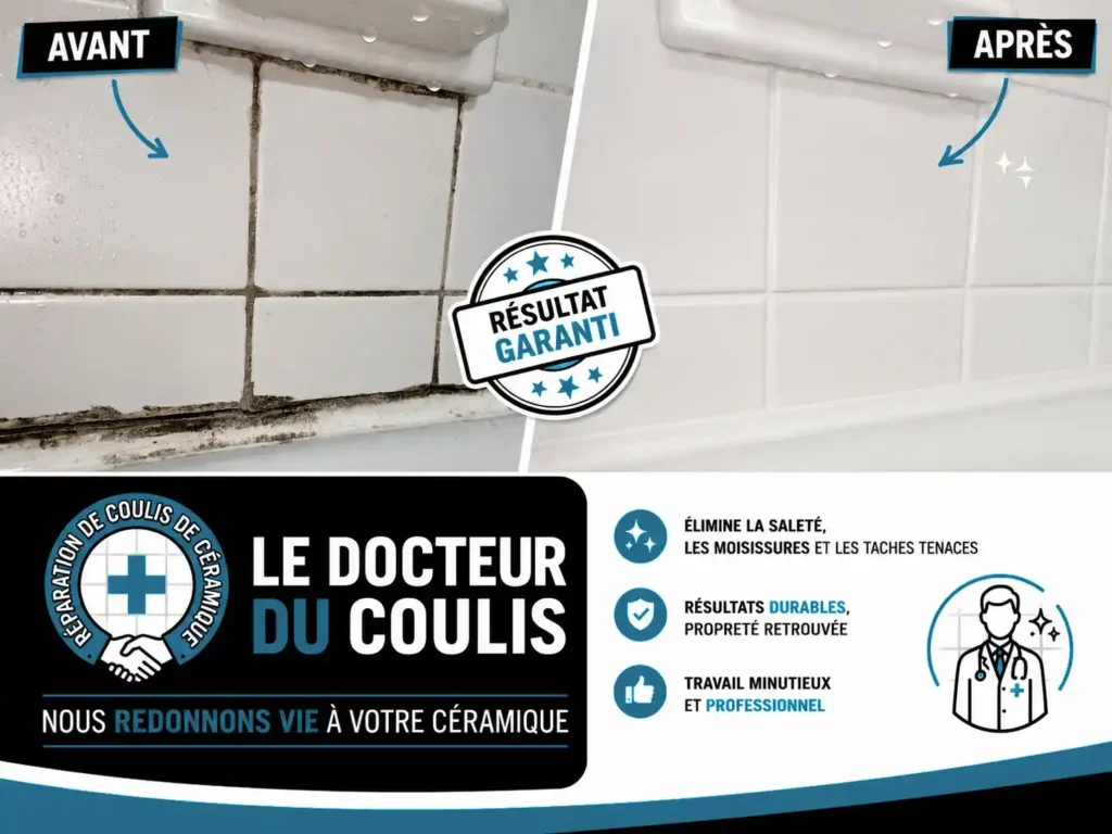 Réparation de coulis de céramique à Drummondville